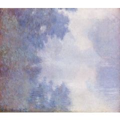 Morning on the Seine, Mist Painting Reproduction