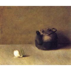 Still Life with Teapot and Onion Painting Reproduction