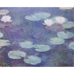 Pink Water-Lilies Painting Reproduction
