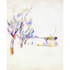 Almond Trees in Provence Painting Reproduction