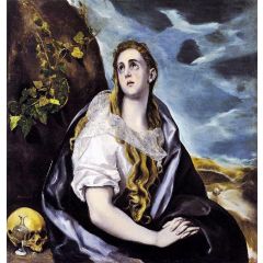 Mary Magdalen in Penitence Painting Reproduction