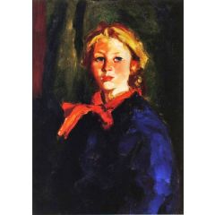 Portrait of Katie McNamara Painting Reproduction