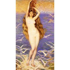 Aphrodite of the Sea Gulls Painting Reproduction