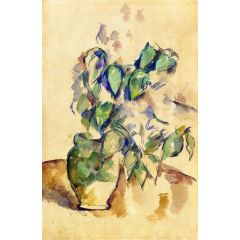 Leaves in a Green Pot Painting Reproduction