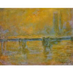 Charing Cross Bridge, Fog Painting Reproduction