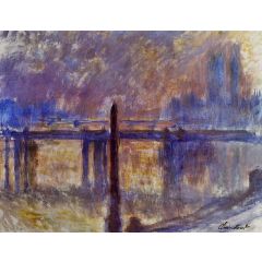 Cleopatra’s Needle and Charing Cross Bridge Painting Reproduction