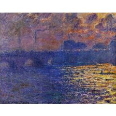 Waterloo Bridge, Sunlight Effect Painting Reproduction