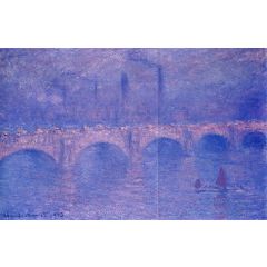 Waterloo Bridge, Hazy Sun Painting Reproduction