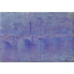 Waterloo Bridge, Fog Effect Painting Reproduction