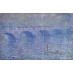 Waterloo Bridge in the Fog Painting Reproduction