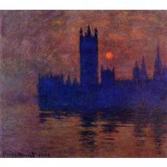 Houses of Parliament, Sunset Painting Reproduction
