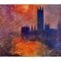 Houses of Parliament, Sunset Painting Reproduction