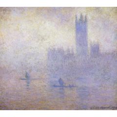 Houses of Parliament, Fog Effect Painting Reproduction