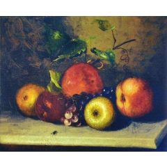 Apple with Fly Painting Reproduction