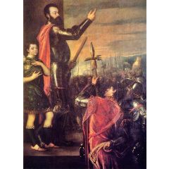 The Speech of Alfonso d’Avalo Painting Reproduction