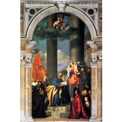 Pesaro Madonna, also known as Madonna di Ca’ Pesaro Painting Reproduction