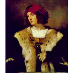 Portrait of a Man in a Red Cap Painting Reproduction