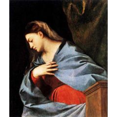 Polyptych of the Resurrection: Virgin Annunciate, detail Painting Reproduction