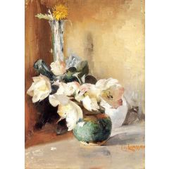 Christmas Roses Painting Reproduction
