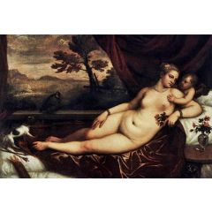 Venus and Cupid Painting Reproduction