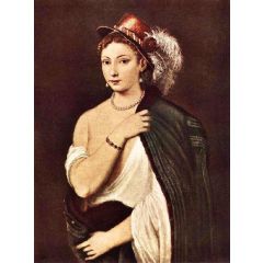 Portrait of a Young Woman Painting Reproduction