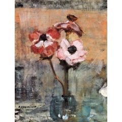 Anemones in a Vase Painting Reproduction