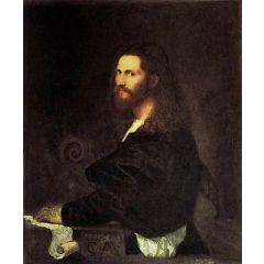 Portrait of a Musician Painting Reproduction