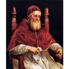 Portrait of Pope Julius II Painting Reproduction