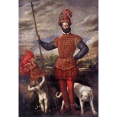 Man in Military Costume Painting Reproduction