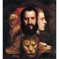 Allegory of Time Governed by Prudence Painting Reproduction