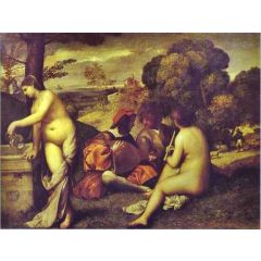 Concert Champetre Painting Reproduction