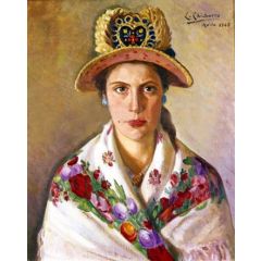 Retrato de Mujer Painting Reproduction