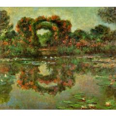 The Flowered Arches at Giverny Painting Reproduction