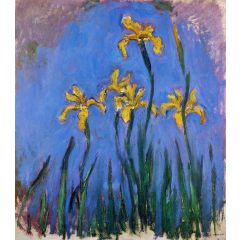 Yellow Irises Painting Reproduction