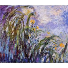 Yellow Irises Painting Reproduction
