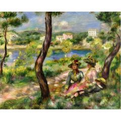 Beaulieu, Women and LIttle Boy Painting Reproduction