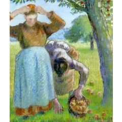 Apple Gatherers Painting Reproduction