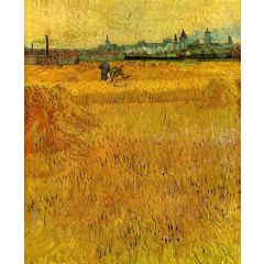 Arles: View from the Wheat Fields Painting Reproduction