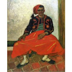 The Seated Zouave Painting Reproduction
