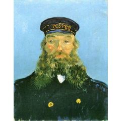Portrait of the Postman Joseph Roulin Painting Reproduction