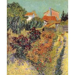 Garden Behind a House Painting Reproduction