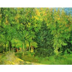 A Lane in the Public Garden at Arles Painting Reproduction