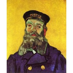 Portrait of the Postman Joseph Roulin Painting Reproduction
