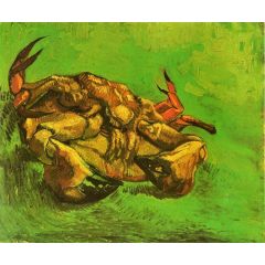 Crab on Its Back Painting Reproduction