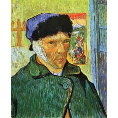 Self Portrait with Bandaged Ear Painting Reproduction