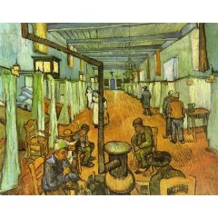 Ward in the Hospital at Arles Painting Reproduction