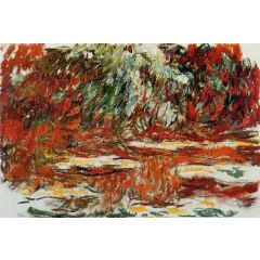 The Water-Lily Pond Painting Reproduction
