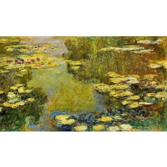 The Water-Lily Pond, detail Painting Reproduction