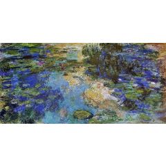 The Water-Lily Pond Painting Reproduction