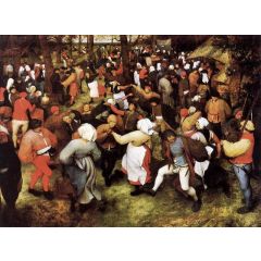 Wedding Dance in the Open Air Painting Reproduction